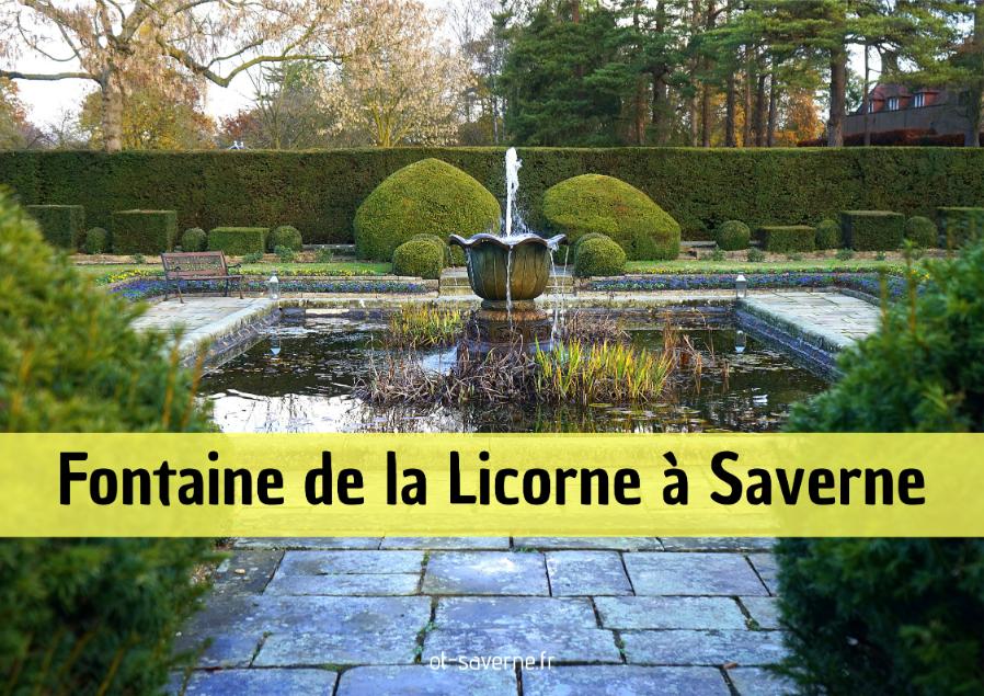 saverne fontaine licorne